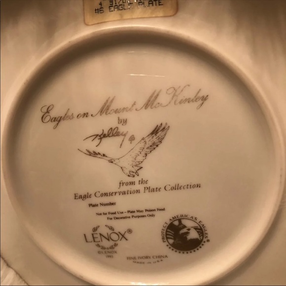 Lenox Eagle’s On Mount McKinley Plate - Picture 2 of 2